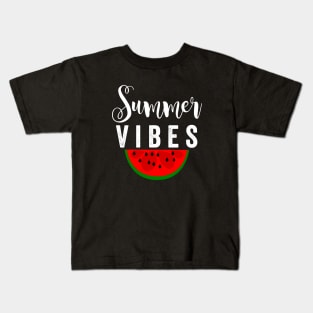 Summer vibes watermelon Kids T-Shirt